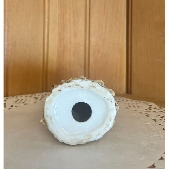 Vintage Porcelain Figurine Victorian Lady Stiff Lace Dress Hat Southern Belle - Picture 3 of 7